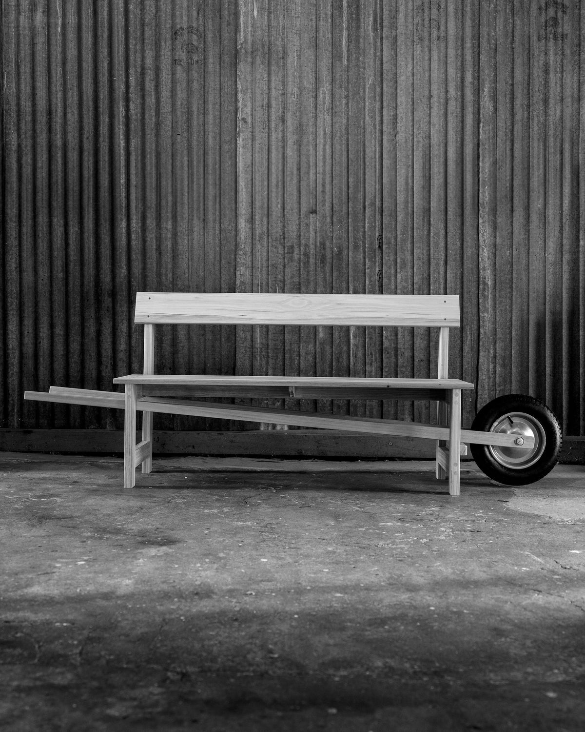 Wheelbarrow Bench