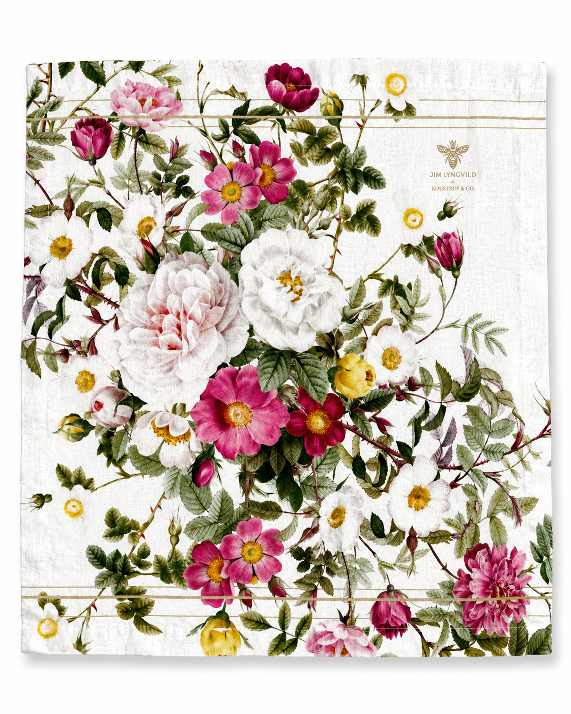Danish Table Linen - Rose Flower Garden
