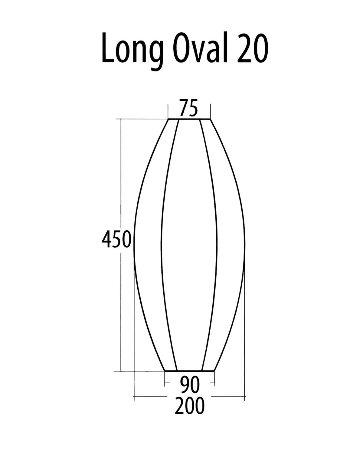 LUMIZ Solar Lantern - Long Oval 20