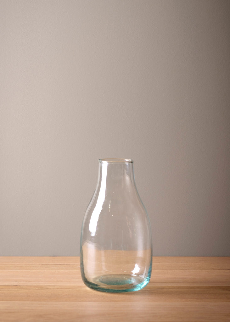 Handblown Recycled Glass - Carafe