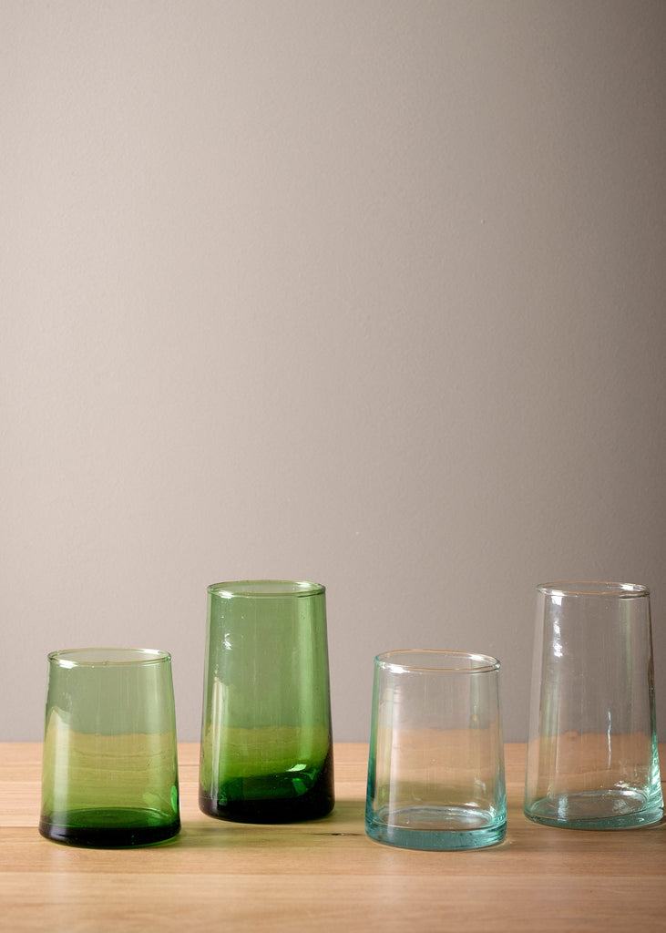 Handblown Recycled Glass - Water Glass