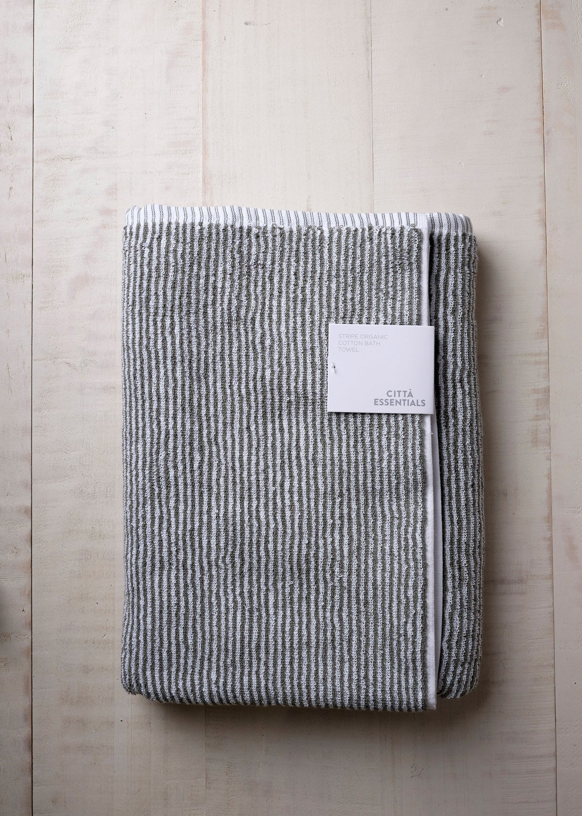 Striped Organic Cotton Towel