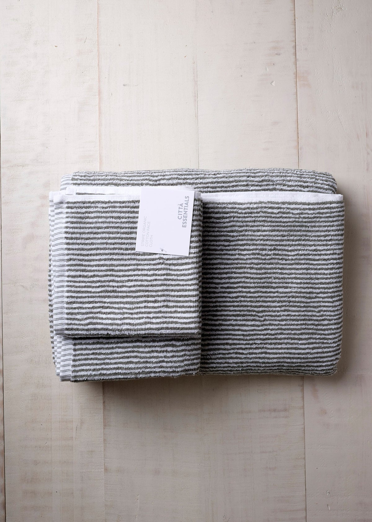 Striped Organic Cotton Towel
