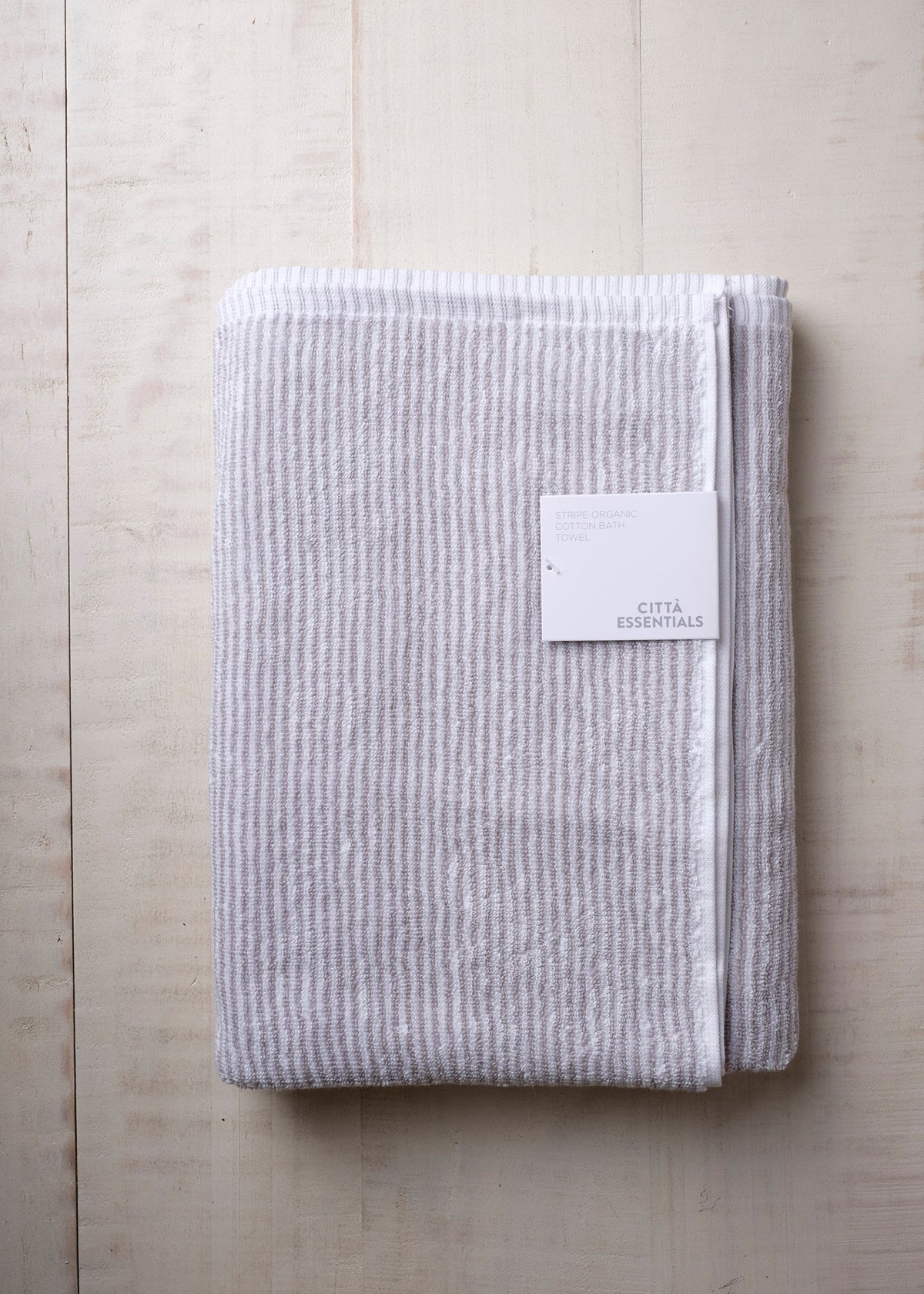 Striped Organic Cotton Towel