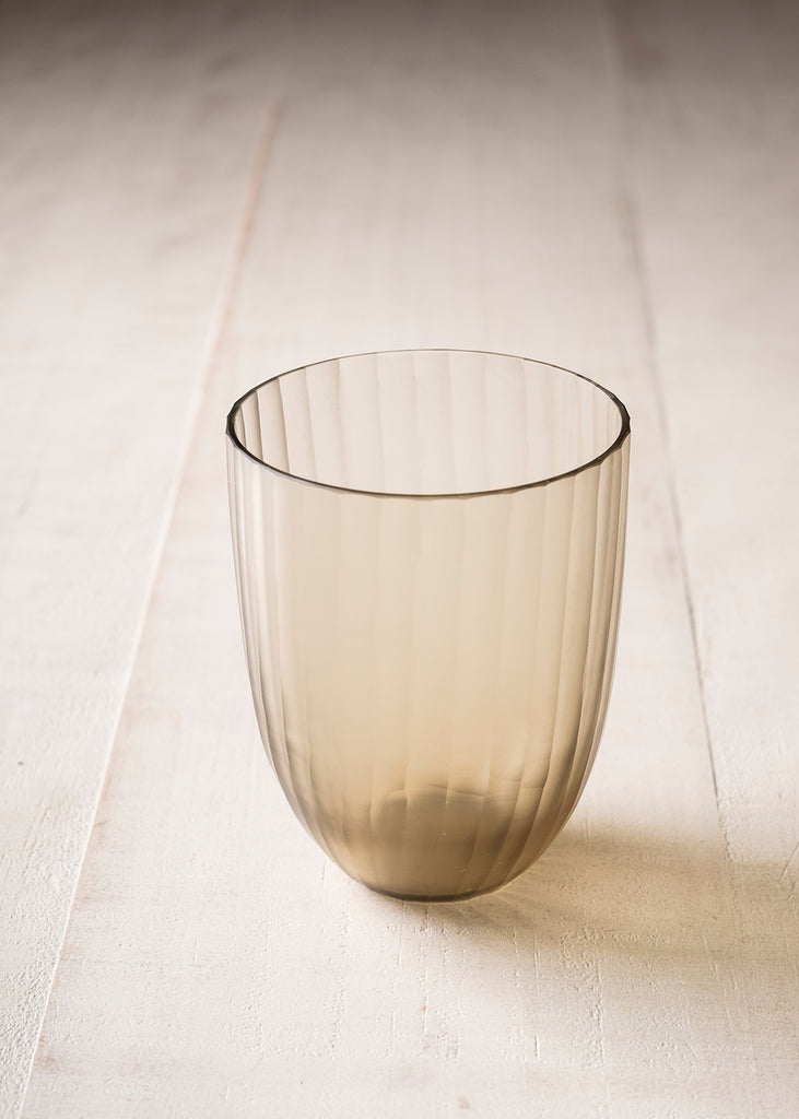 BT Hand Carved Glass Tumbler