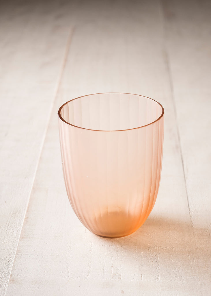 BT Hand Carved Glass Tumbler